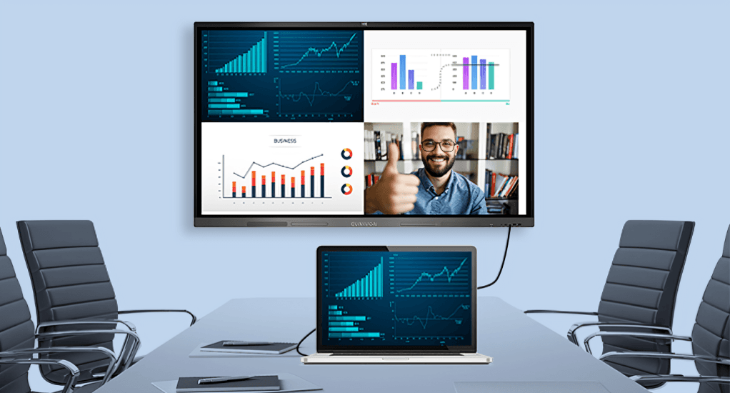 Classroom with digital board